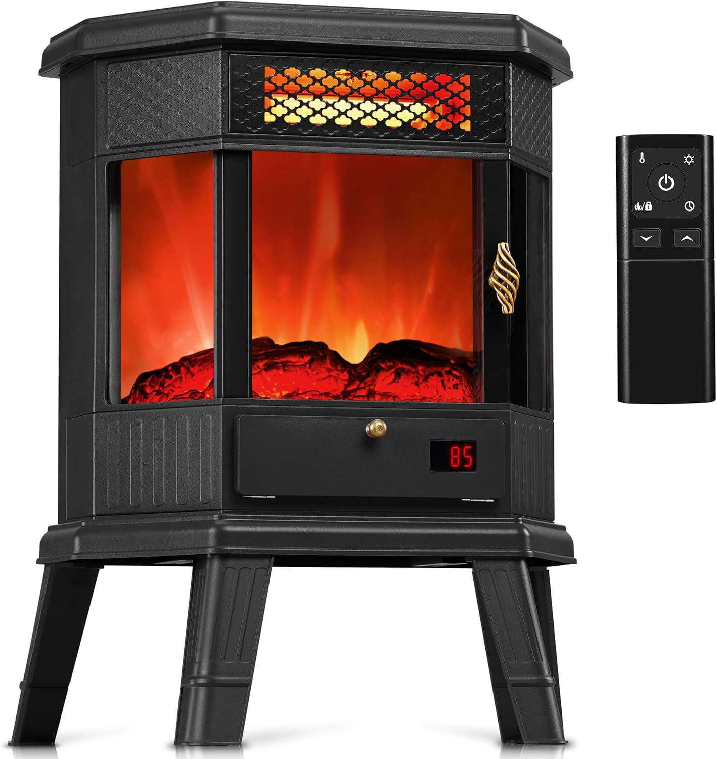 RealSmart 22 Electric Fireplace: 3D Flame, Remote Control