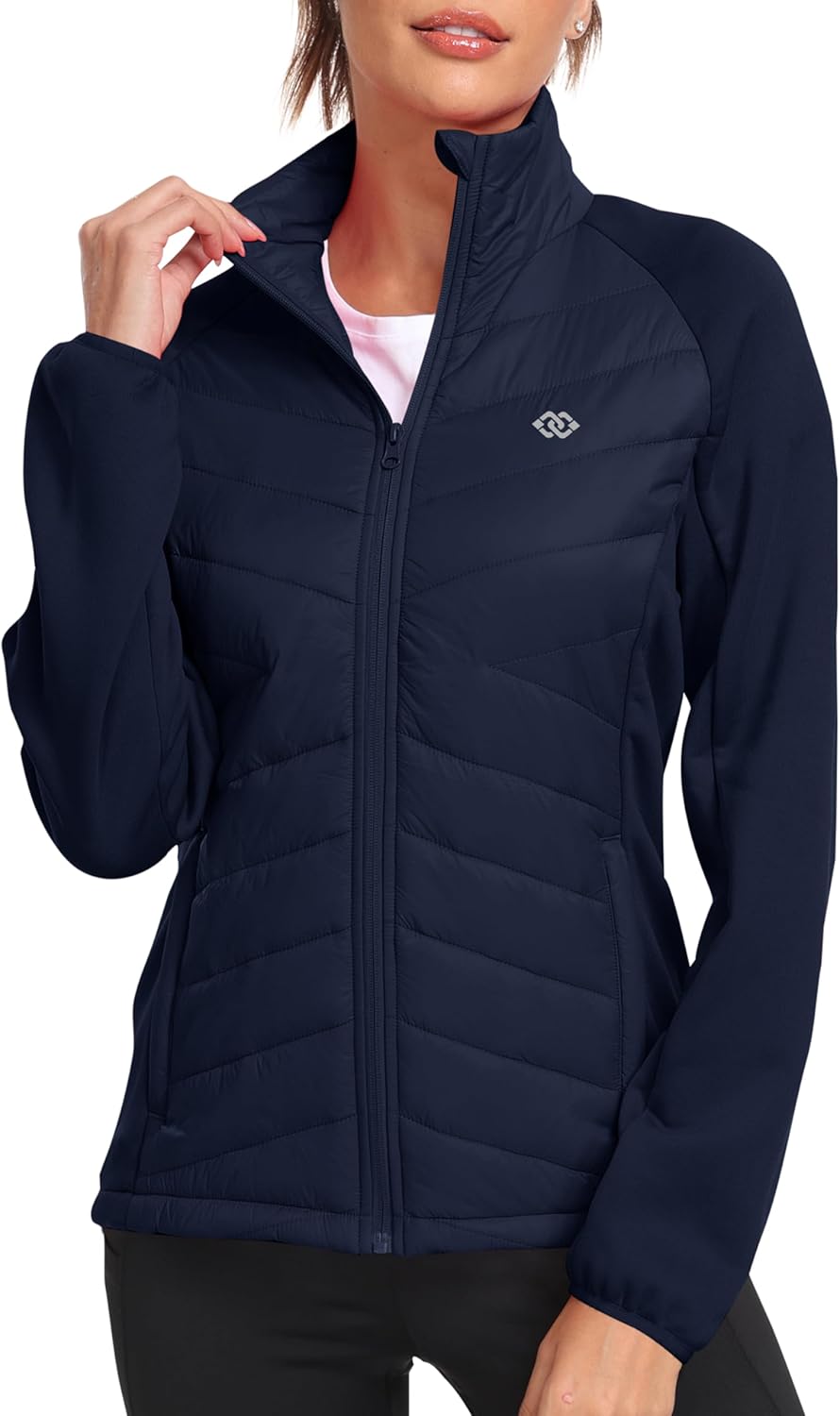 MoFiz Womens Lightweight Insulated Hiking Jacket for Fall