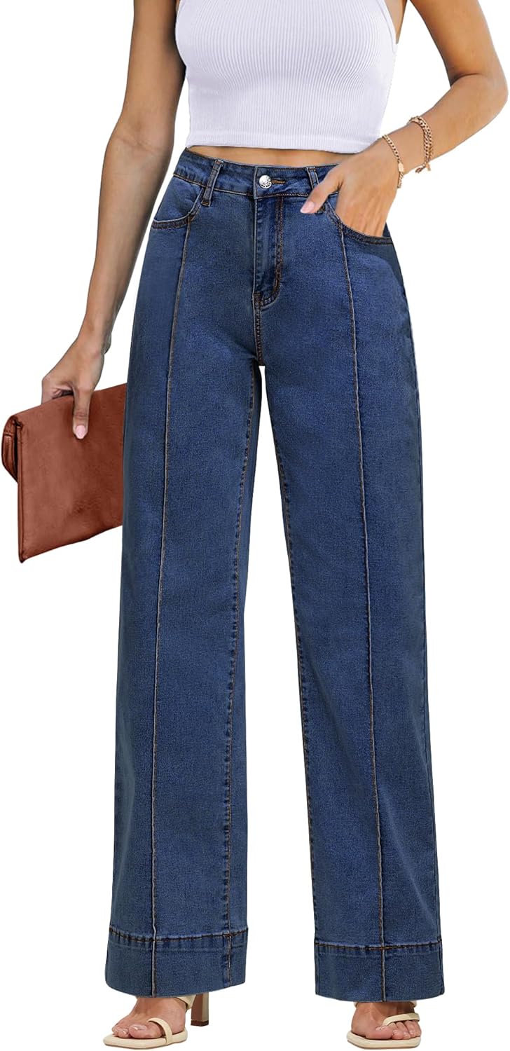 Luvamia Wide Leg Jeans for Women: Trendy High Waist Style
