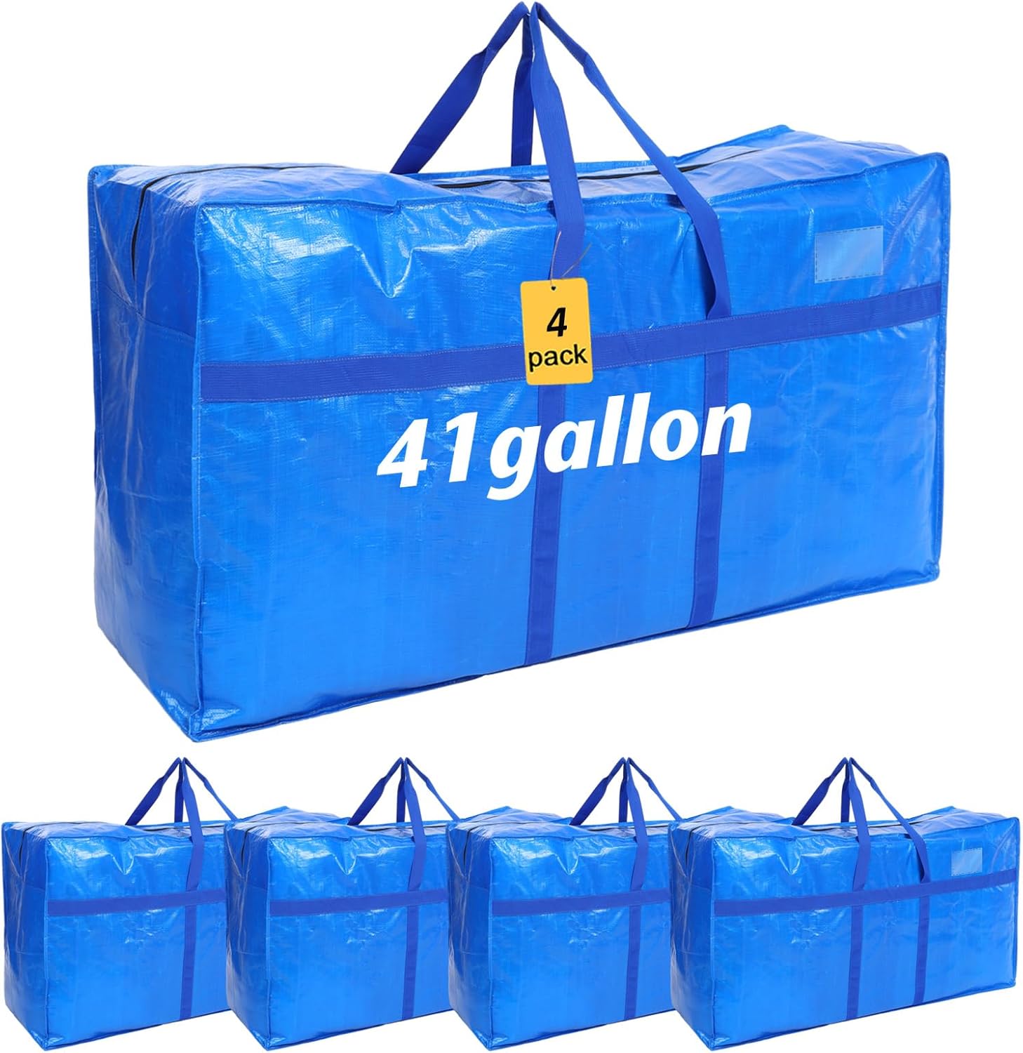 41 Gallon Extra Large Storage Bags for Moving and Organizing