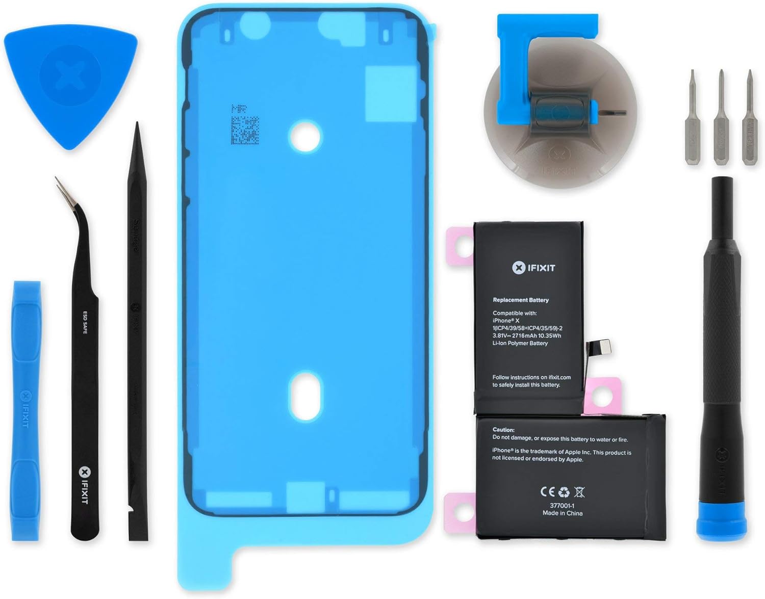 iFixit Battery for iPhone X - Complete Repair Kit Included