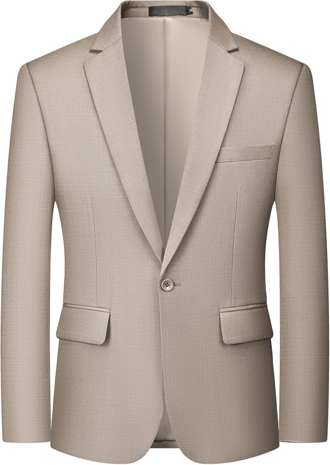 MAGE MALE Men's One Button Suit Jacket for Elegant Style