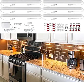 DURPAR Under Cabinet LED Lighting Kit for Bright Kitchen Spaces