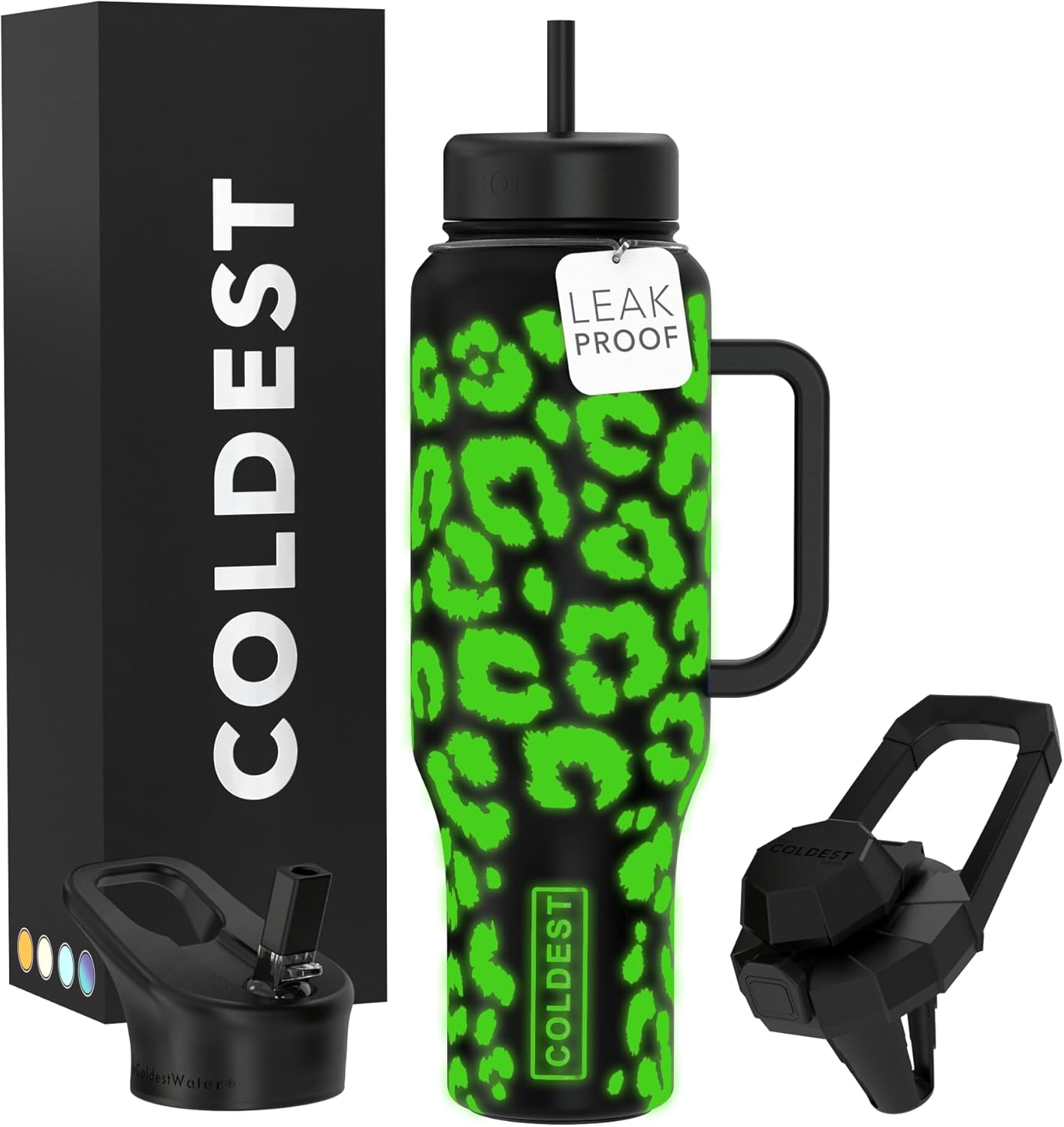 Coldest Tumbler with Handle and Straw, 100% Leak Proof Design