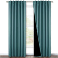 NICETOWN Heavy 100% Blackout Curtain Set - Full Shading Panels