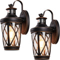 Motion Sensor Outdoor Porch Lights Wall Mount 2-Pack - Dusk to Dawn
