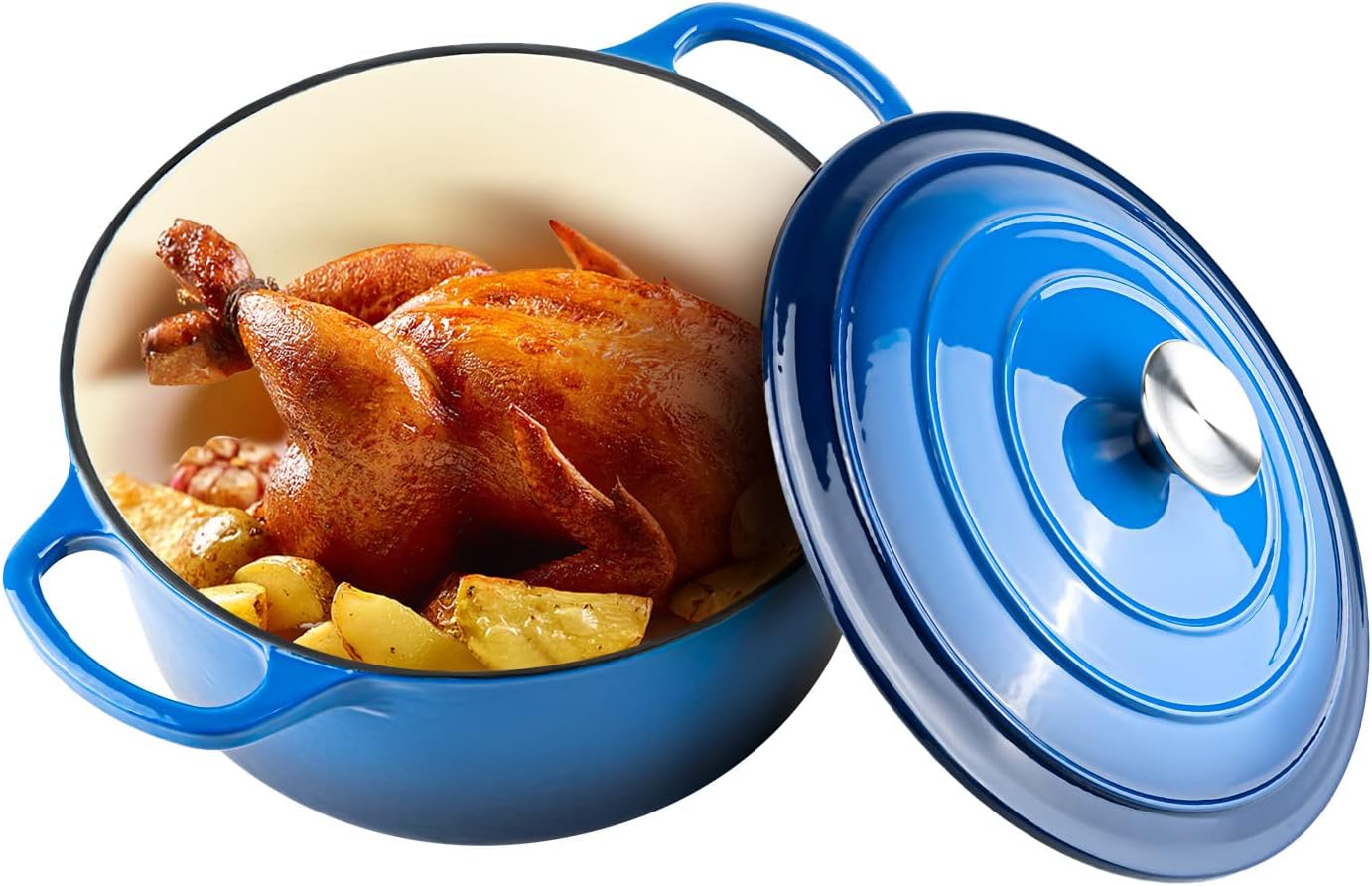 Miereirl 6 Quart Enameled Dutch Oven for Versatile Cooking