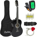 38in Beginner Acoustic Guitar Starter Kit - Complete Set for New