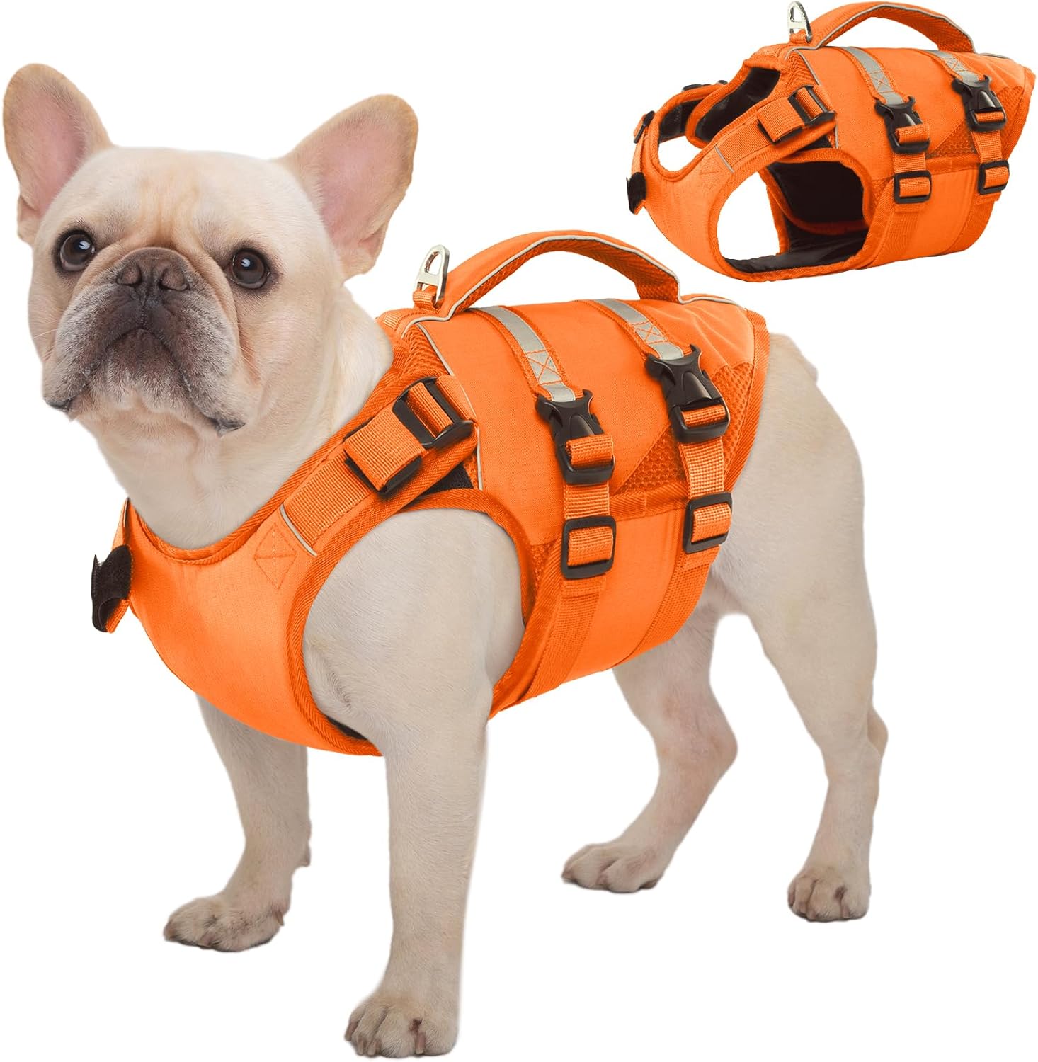 High Flotation Dog Life Jacket for Safe Swimming and Boating