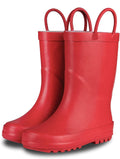 Toddlers and Kids Natural Rubber Rain Boots - Solid Design