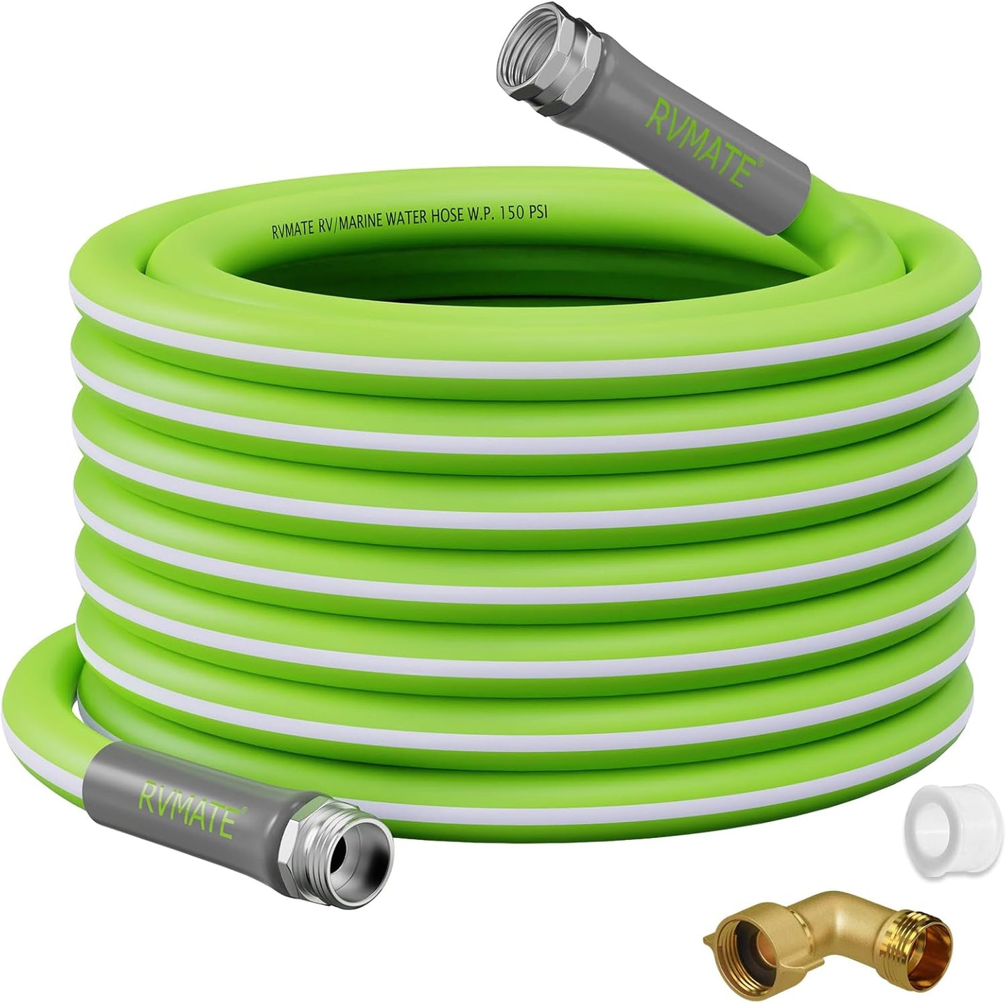 RVMATE 75FT Drinking Water Hose - Lead-Free, No Leaking Design