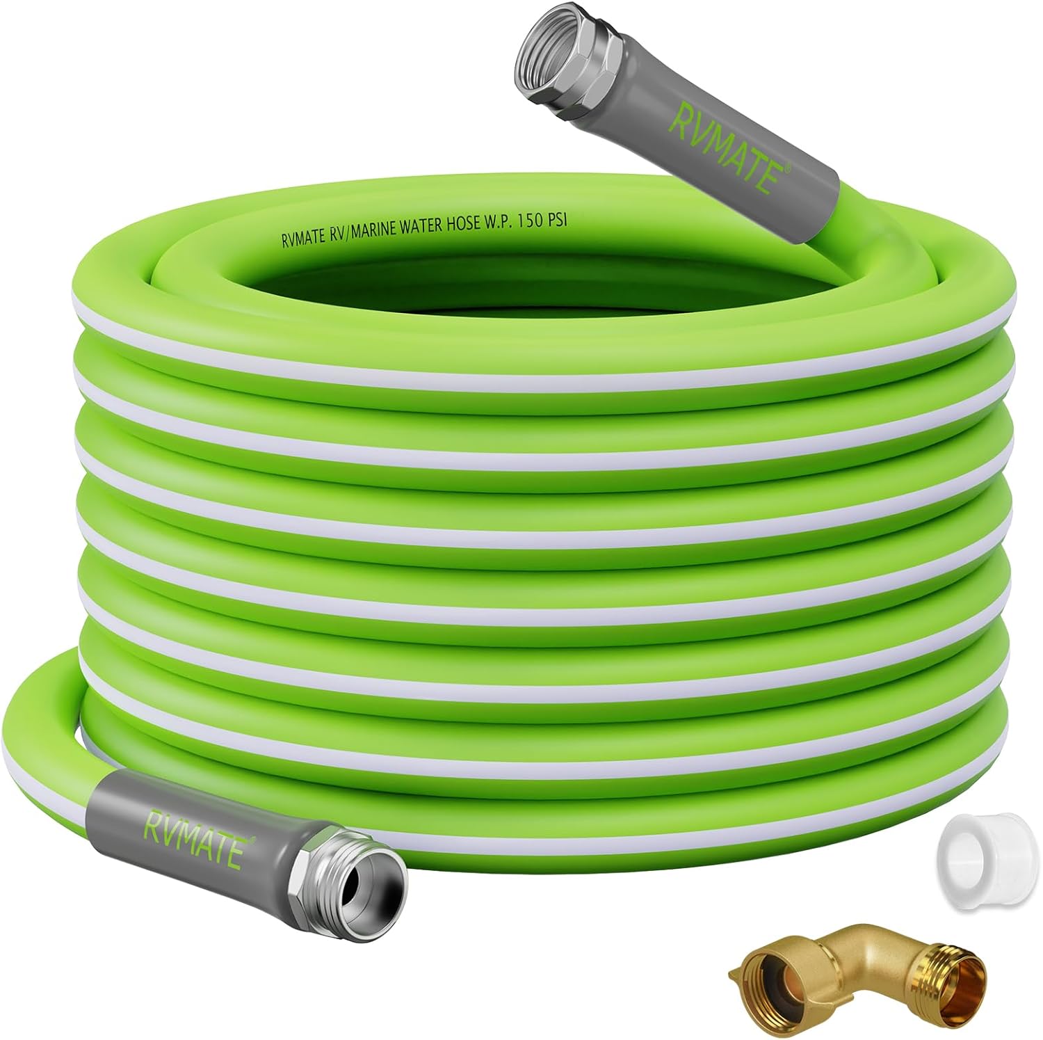 RVMATE 75FT Drinking Water Hose - Lead-Free, No Leaking Design