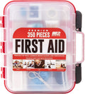 M2 BASICS Professional 350-Piece First Aid Kit - Organized Hard Case
