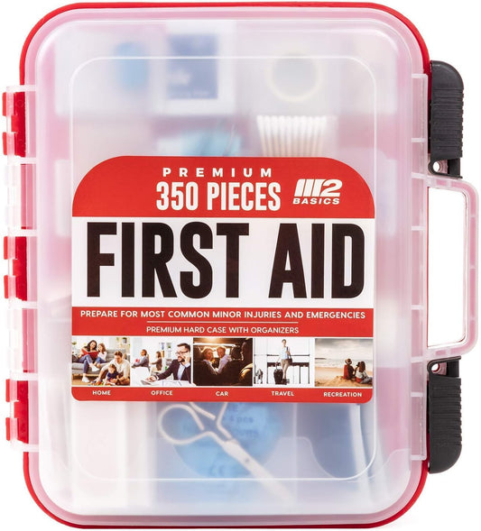 Professional 350 Piece First Aid Kit | Hard Case