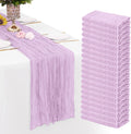 Lavender Cheesecloth Table Runner 20 Pack 35 x 70 in - Rustic Sheer