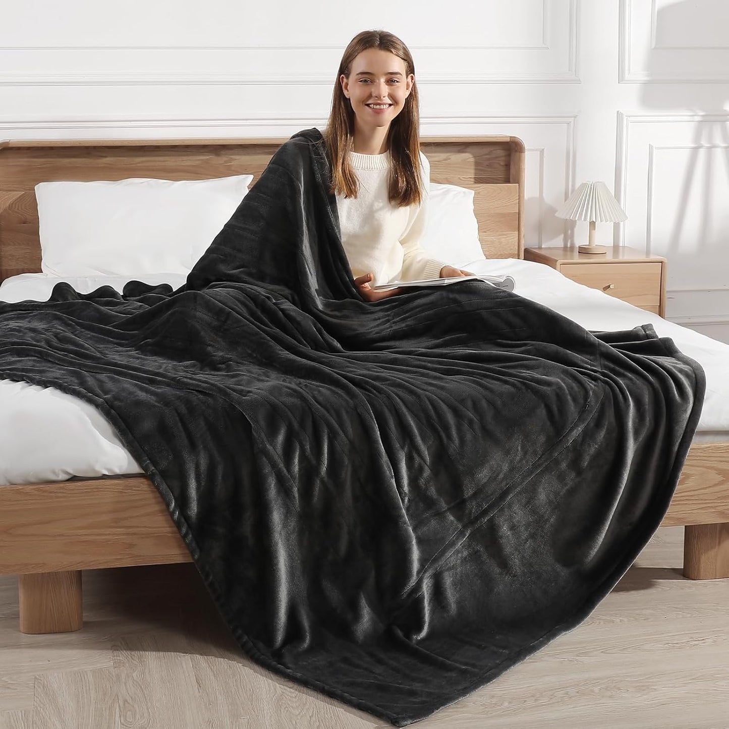 Heated Blanket Full Size Electric Blanket for Cozy Comfort