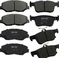 Front and Rear Brake Pad Set for 2016-2021 Honda Civic - Ceramic