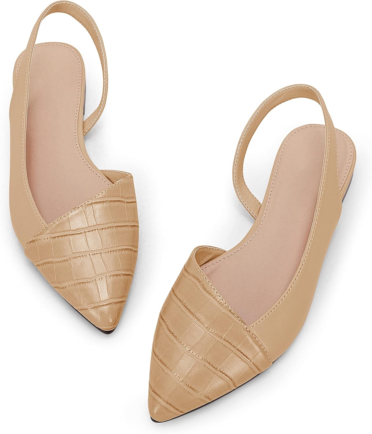 LAICIGO Women's Closed Pointed Toe Flats for Stylish Comfort