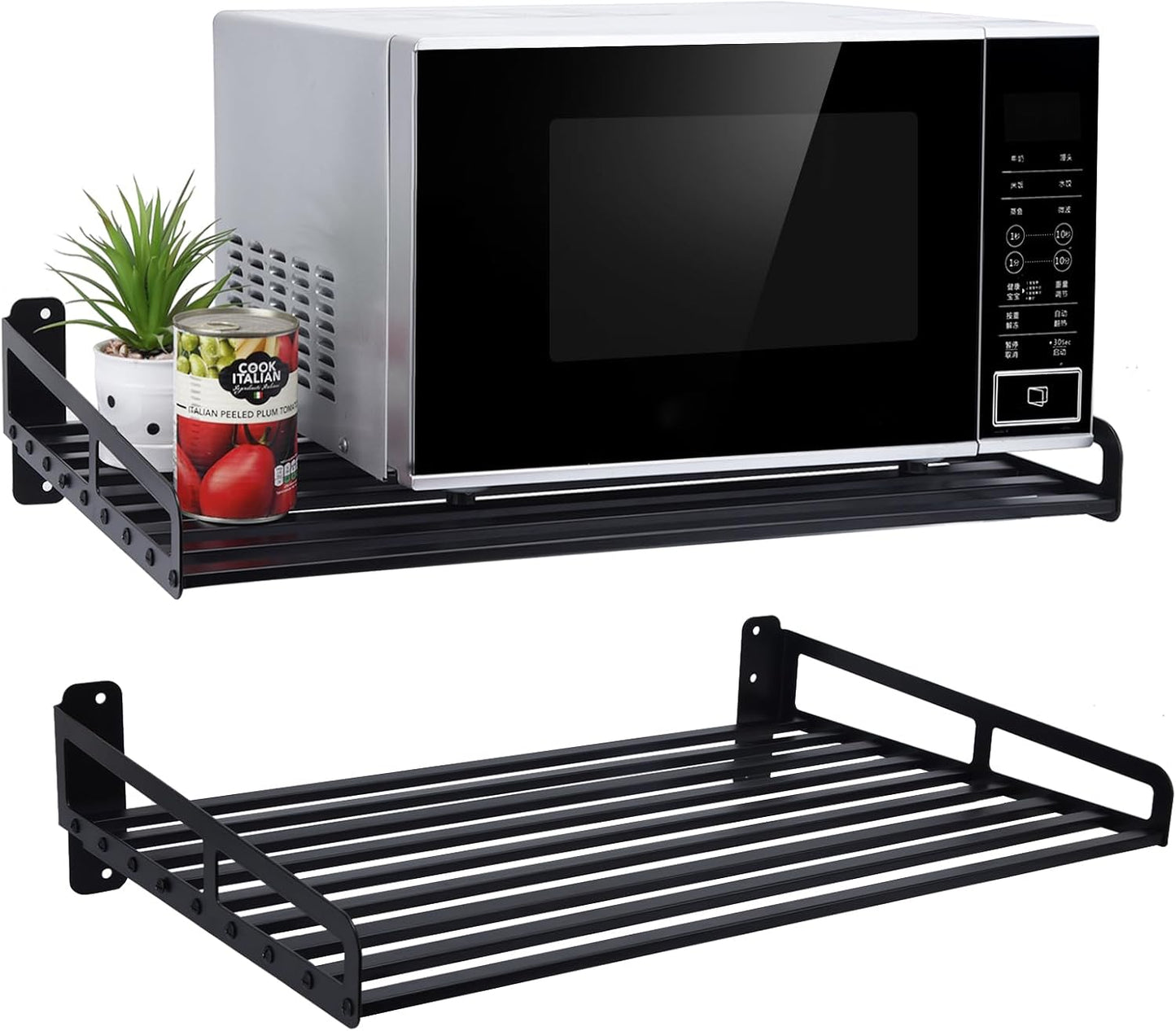 Heavy Duty Microwave Wall Mount Shelf - 23.5 x 15 Inch