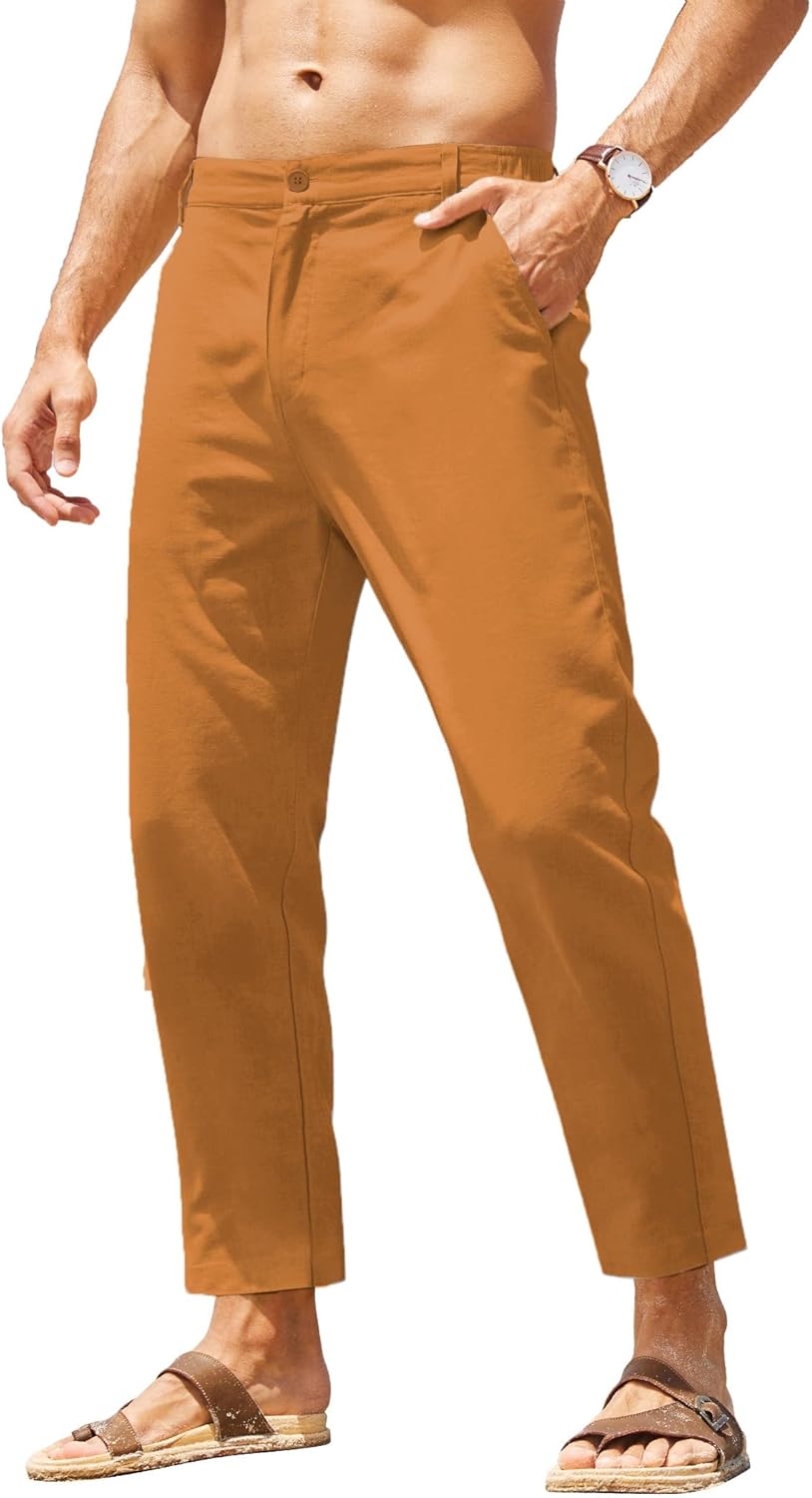 COOFANDY Men's Lightweight Casual Pants for Yoga and Beach