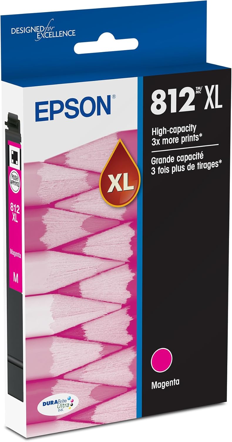 EPSON 812 DURABrite Ultra Ink Cartridge for High-Volume Printing