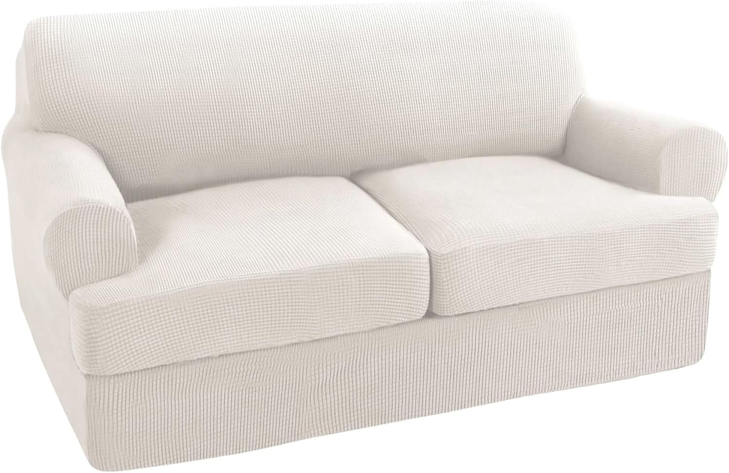 Turquoize 3 Piece T Cushion Loveseat Slipcovers for 2 Cushion