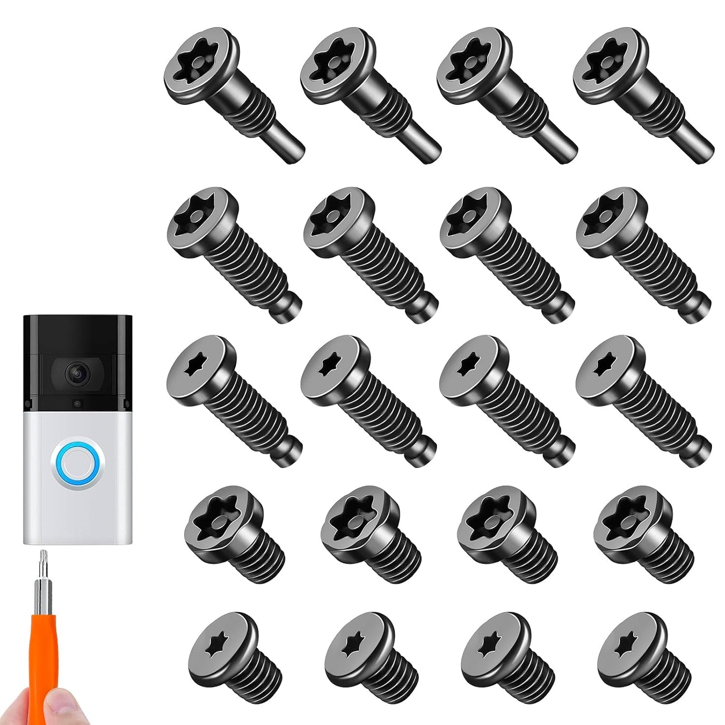 Secure Replacement Screws for Video Doorbell CTYUKHS