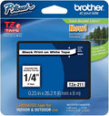 Brother TZE-211 Label Tape: Indoor/Outdoor, Water Resistant, 26.2ft
