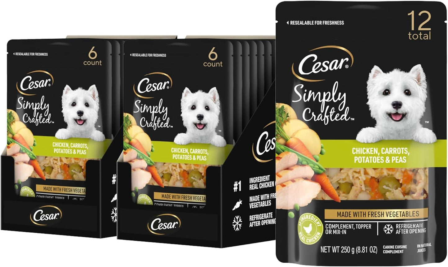 Cesar Simply Crafted Chicken, Carrots, Potatoes & Peas Wet Dog Food