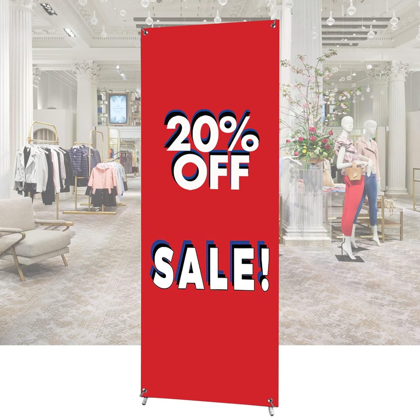 Premium X Banner Stand Display 24x72 for Trade Shows and Events