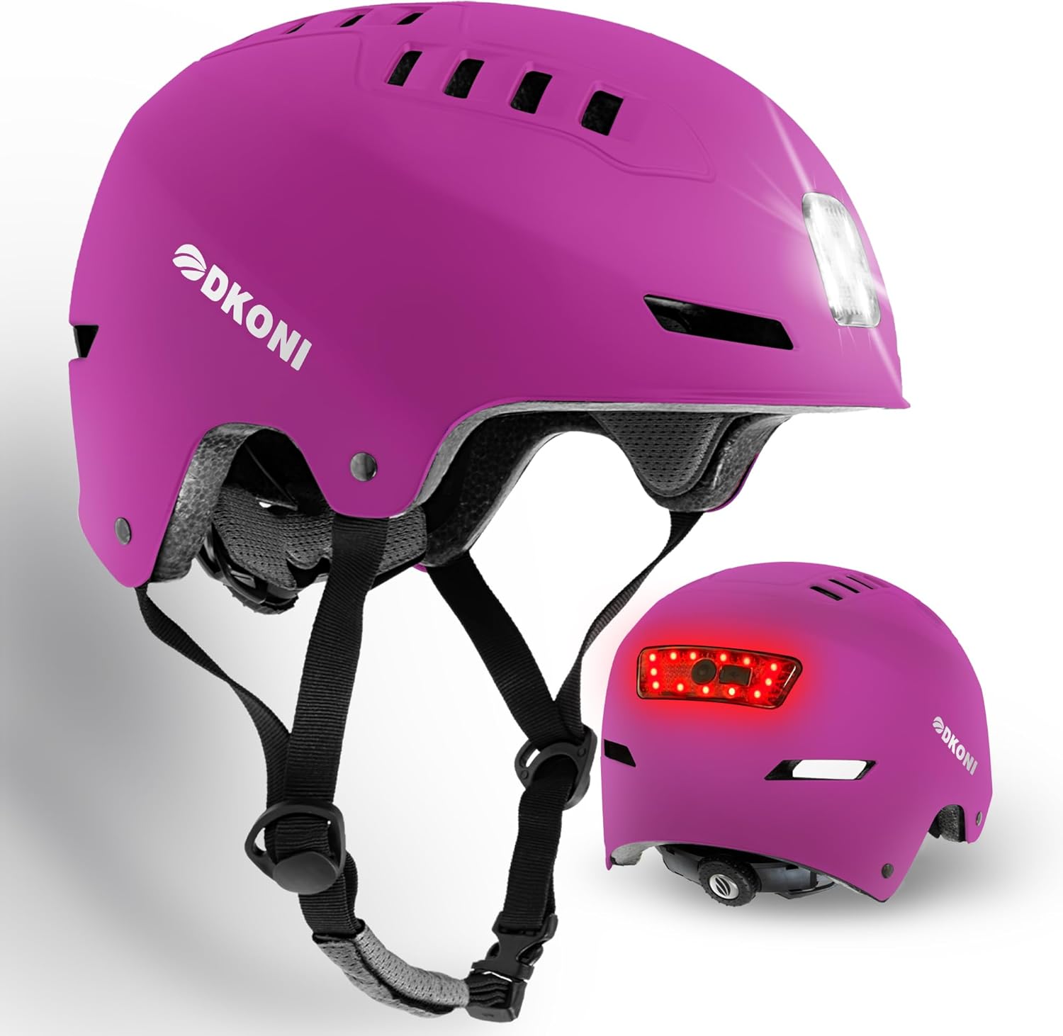Bike Helmet with LED Lights for Safe Commuting and Cycling