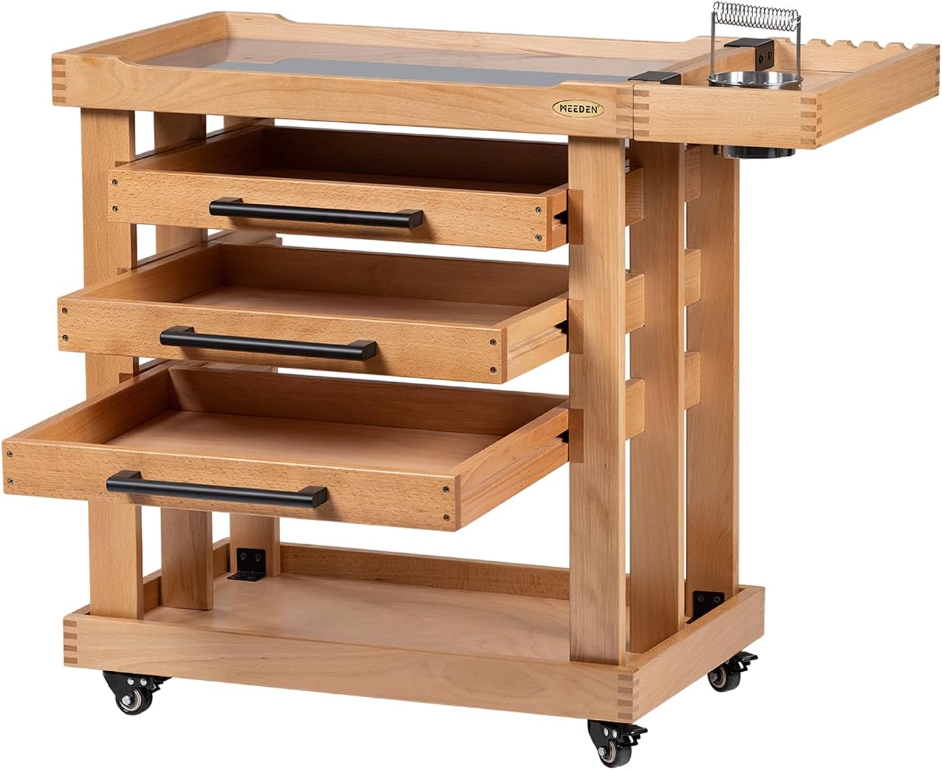 MEEDEN Art Supplies Storage Cart: 5-Tier Beech Wood Utility