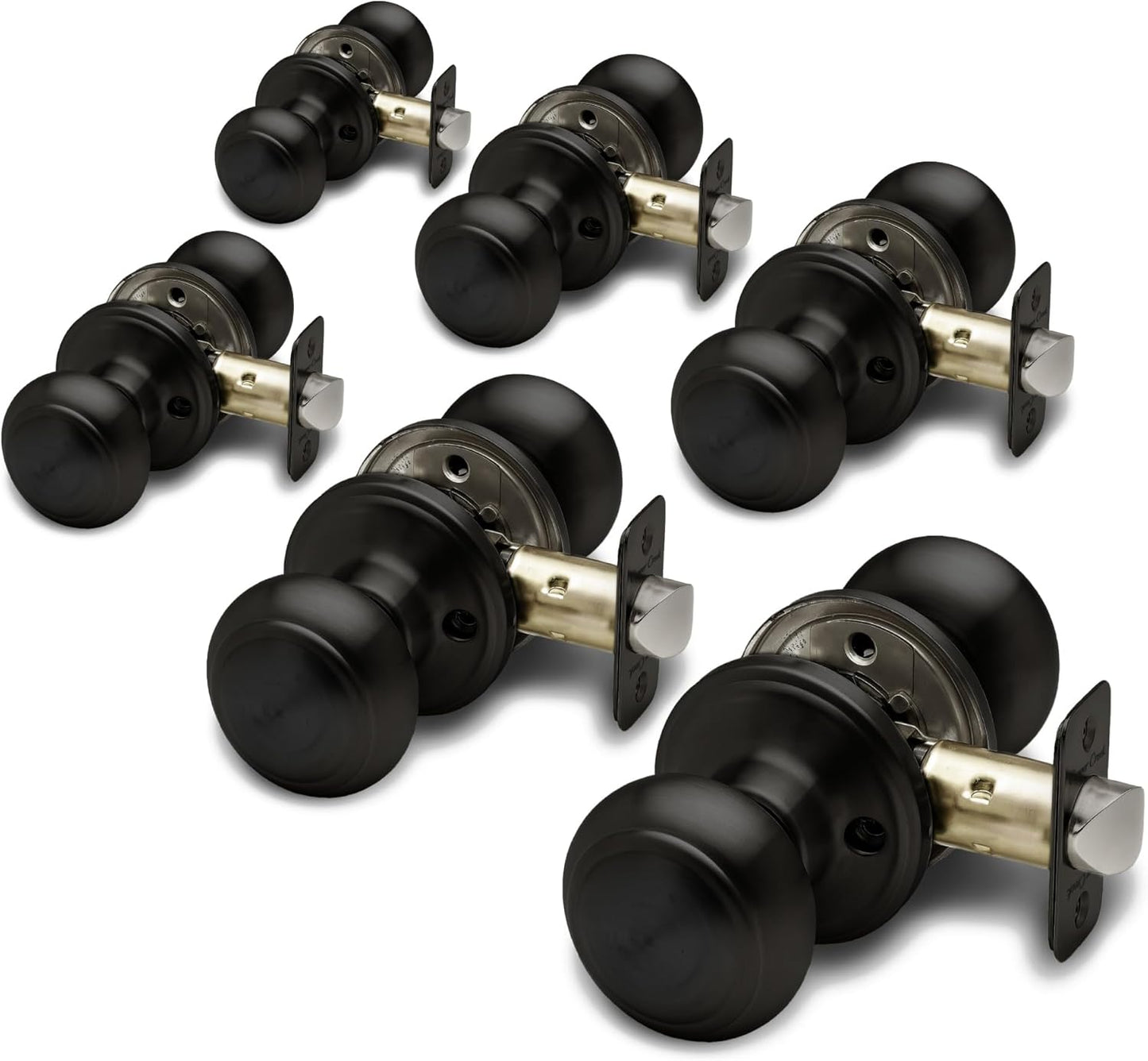 Copper Creek Passage Interior Door Knob Set for Modern Homes