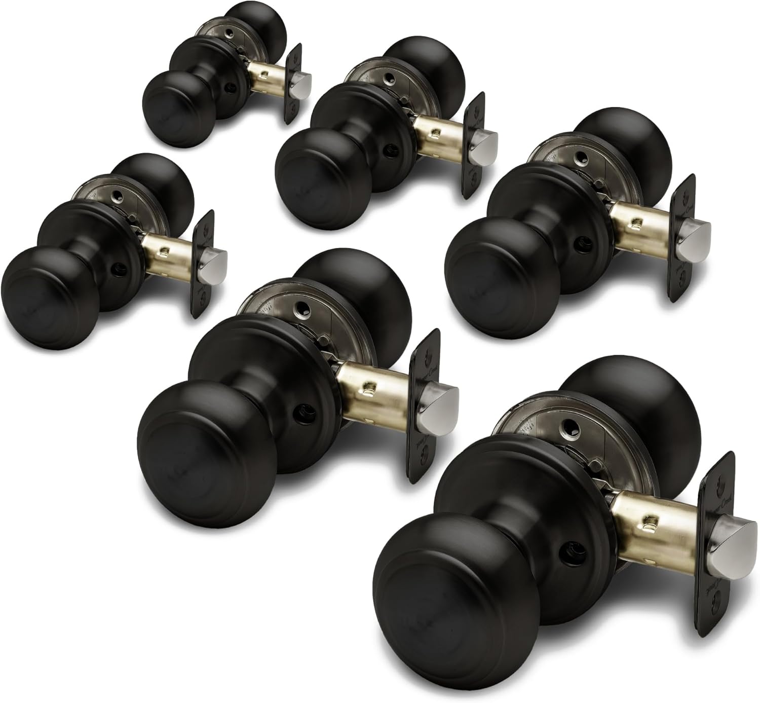 Copper Creek Passage Interior Door Knob Set for Modern Homes