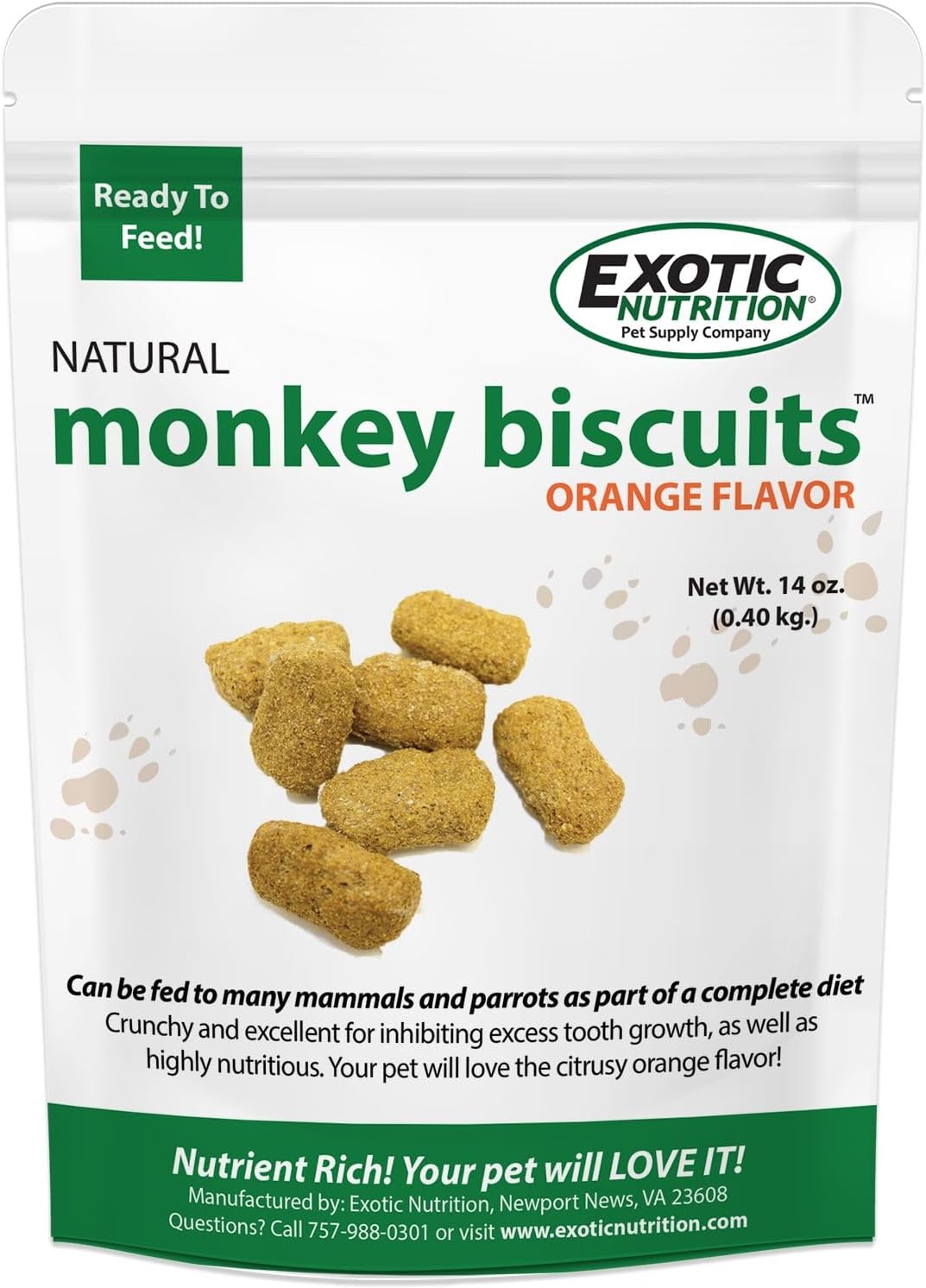 Healthy & Crunchy Monkey Biscuits for Small Pets - 9 lb. Treats