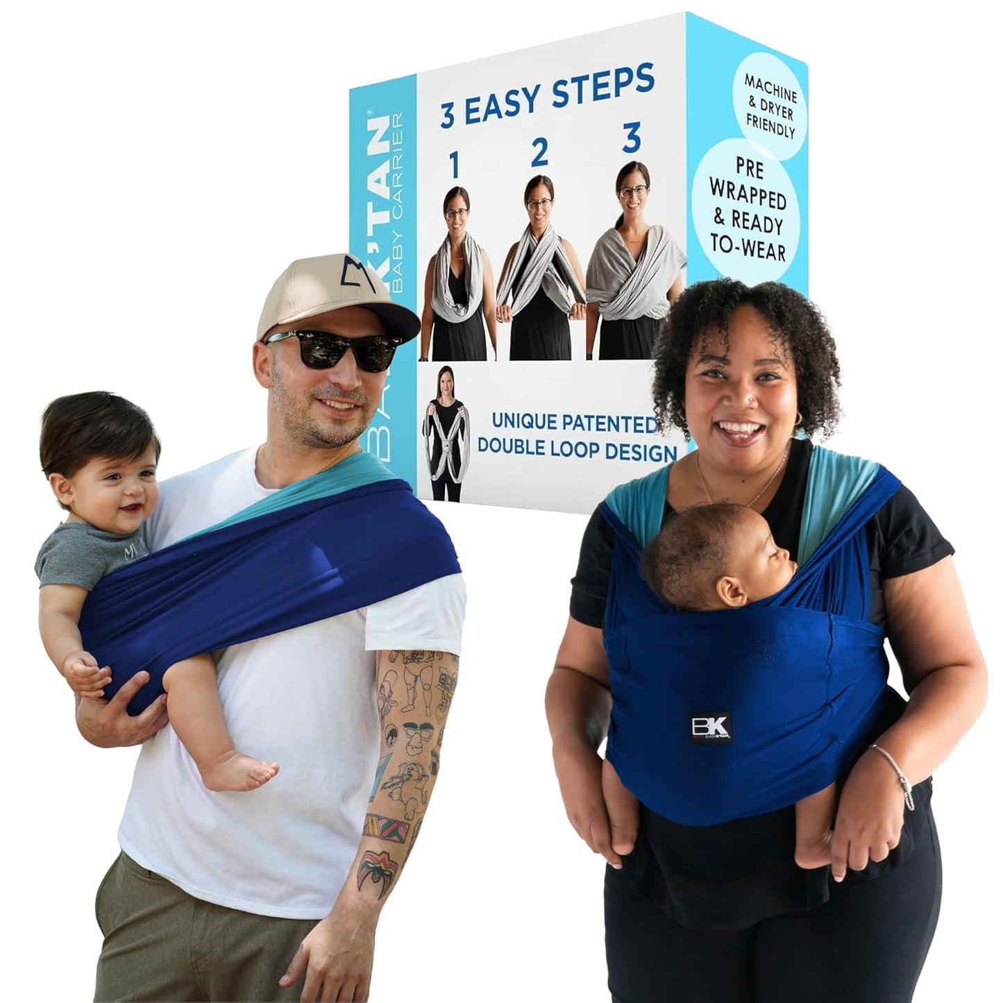 Active Oasis Baby K'tan Carrier Wrap: Easy Pre-Wrapped Sling
