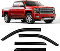 Rain Guards Fit for Chevy Silverado/GMC Sierra 1500 Crew Cab 2014-2018