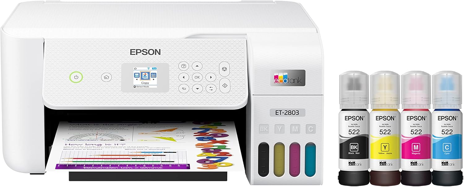 Wireless EcoTank Printer - Cartridge-Free Efficiency