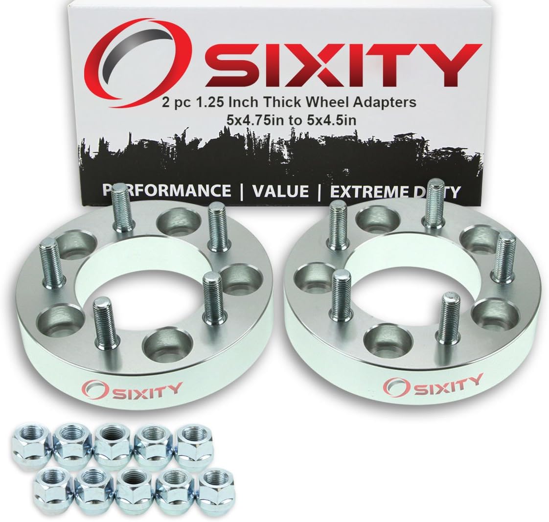 Enhance Stability: 2pc Sixity 1.25 Wheel Adapters - Truck/SUV