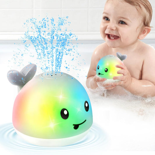 Bath Whale Sprinkler: Fun Light-Up Toy for Toddlers & Babies