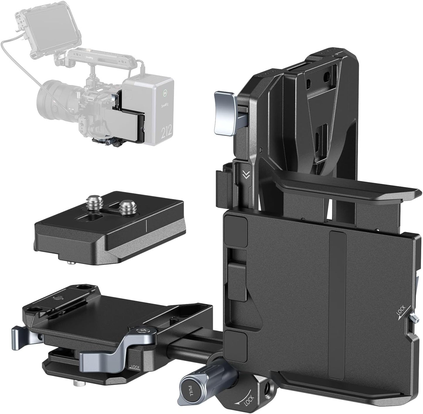 SMALLRIG Foldable V Mount Battery Plate Kit for Camera Rig