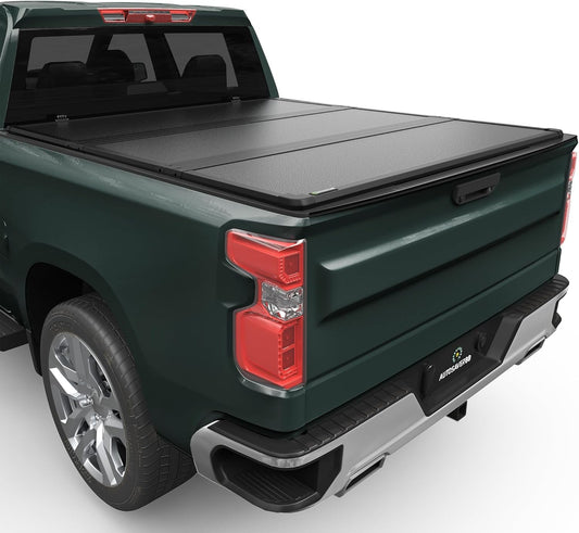 AUTOSAVER88 FRP Hard Tri-fold Tonneau Cover for Chevy Trucks