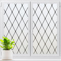 LUTE Frosted Window Privacy Film Black Lattice - UV Blocking Heat