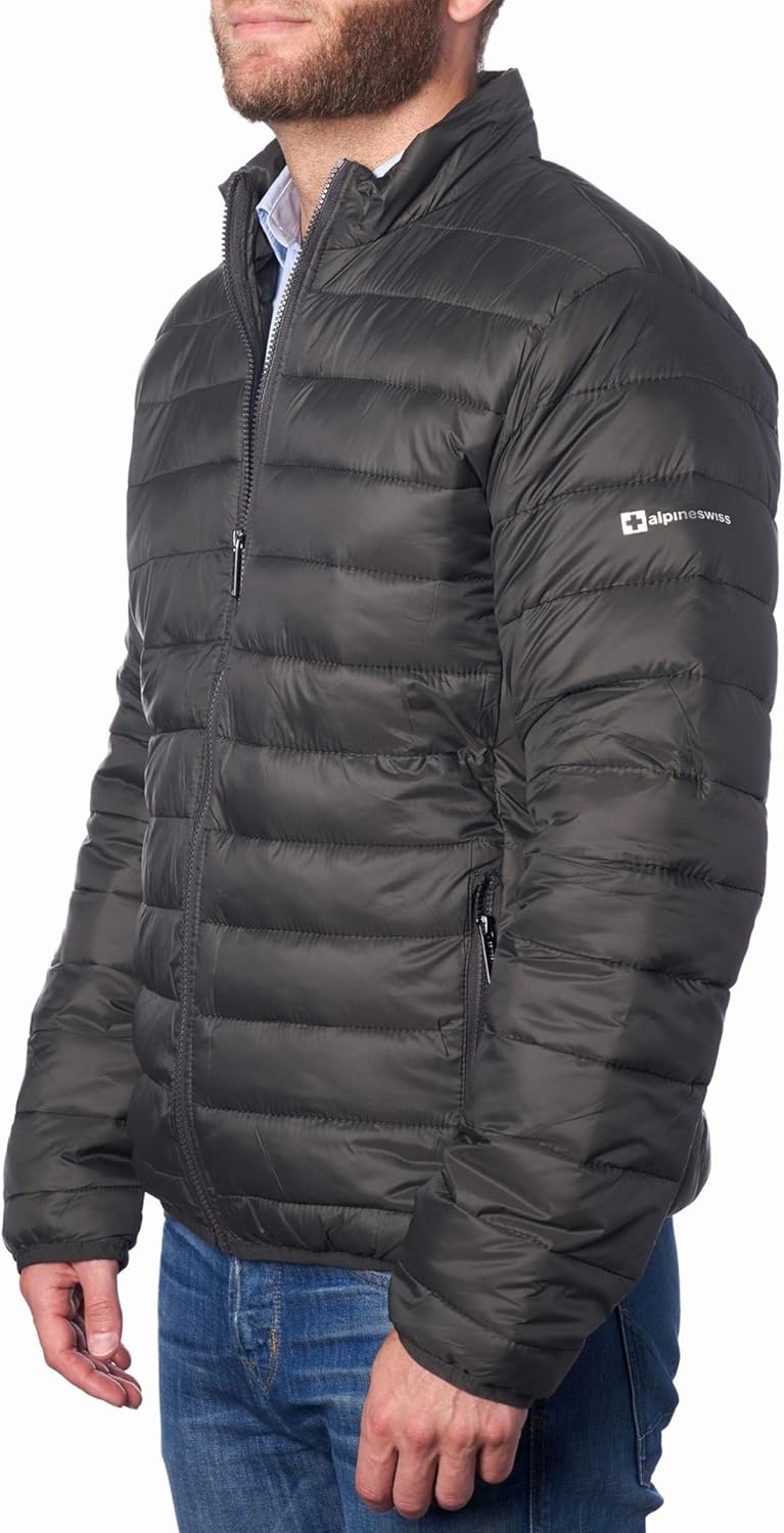 Alpine Swiss Niko Mens Puffer Jacket for Ultimate Warmth