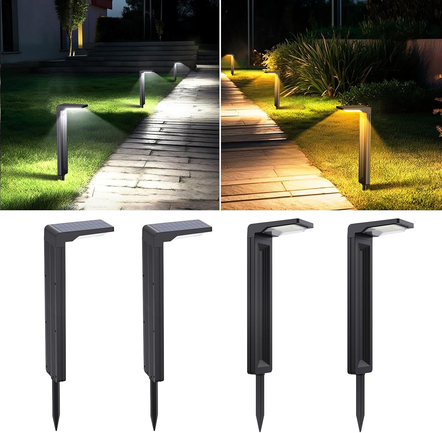 Sunvivo Solar Pathway Lights with 2 Modes for Outdoor Use