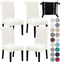 Dining Chair Slipcovers 4 Pack Stretch Parsons Covers - Improved Fit