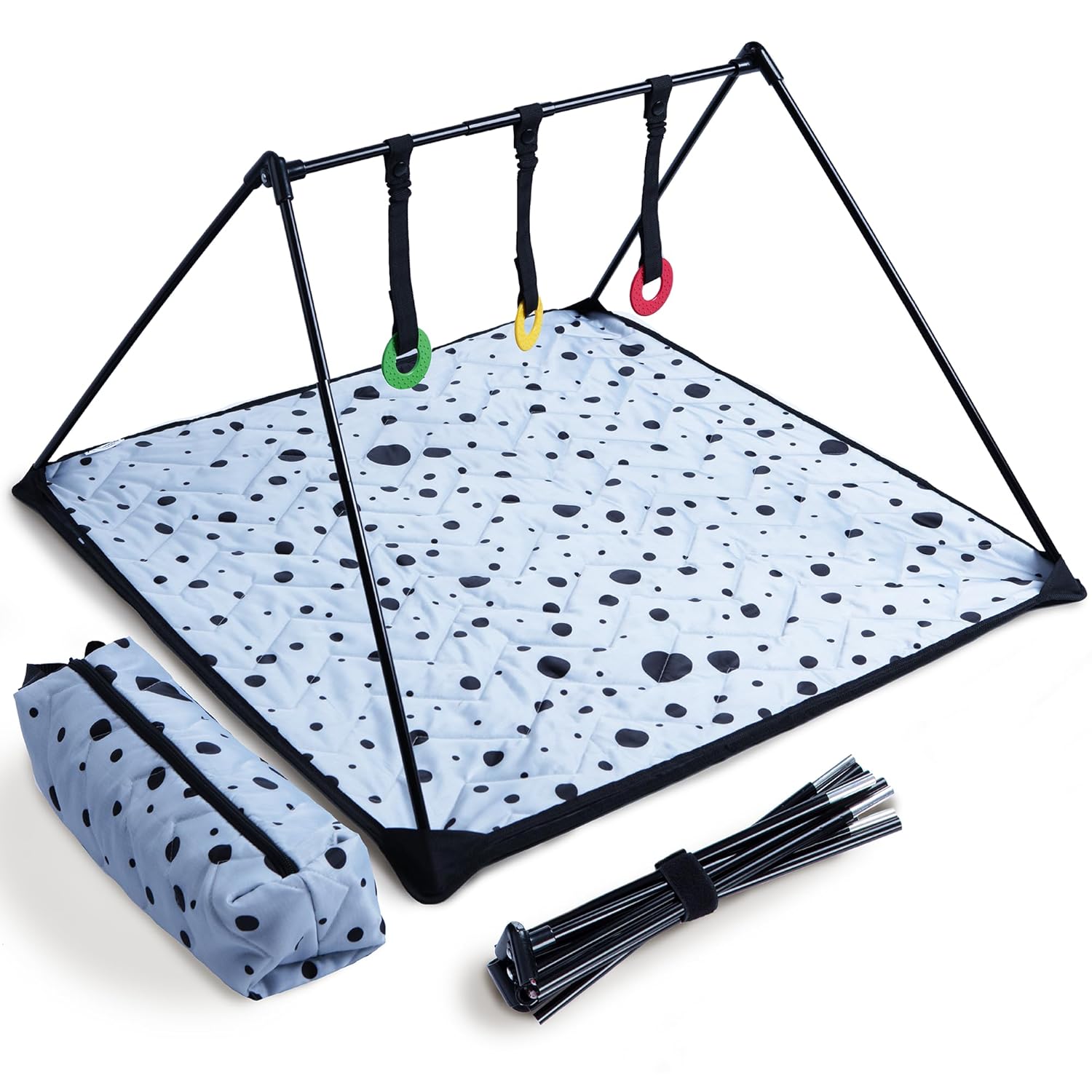 Travel Baby Play Mat for Babies 0-6 Months - Portable Fun