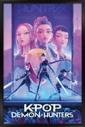 Netflix KPop Demon Hunters 24.25 x 35.75 in Black Framed Poster