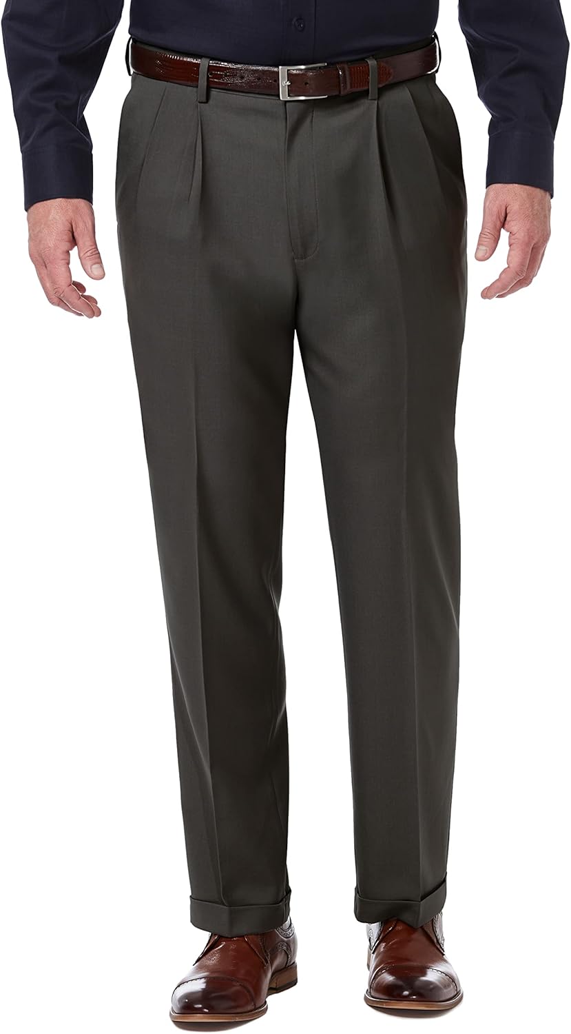 Haggar Men's Premium Comfort Classic Fit Pleat Front Pant Review