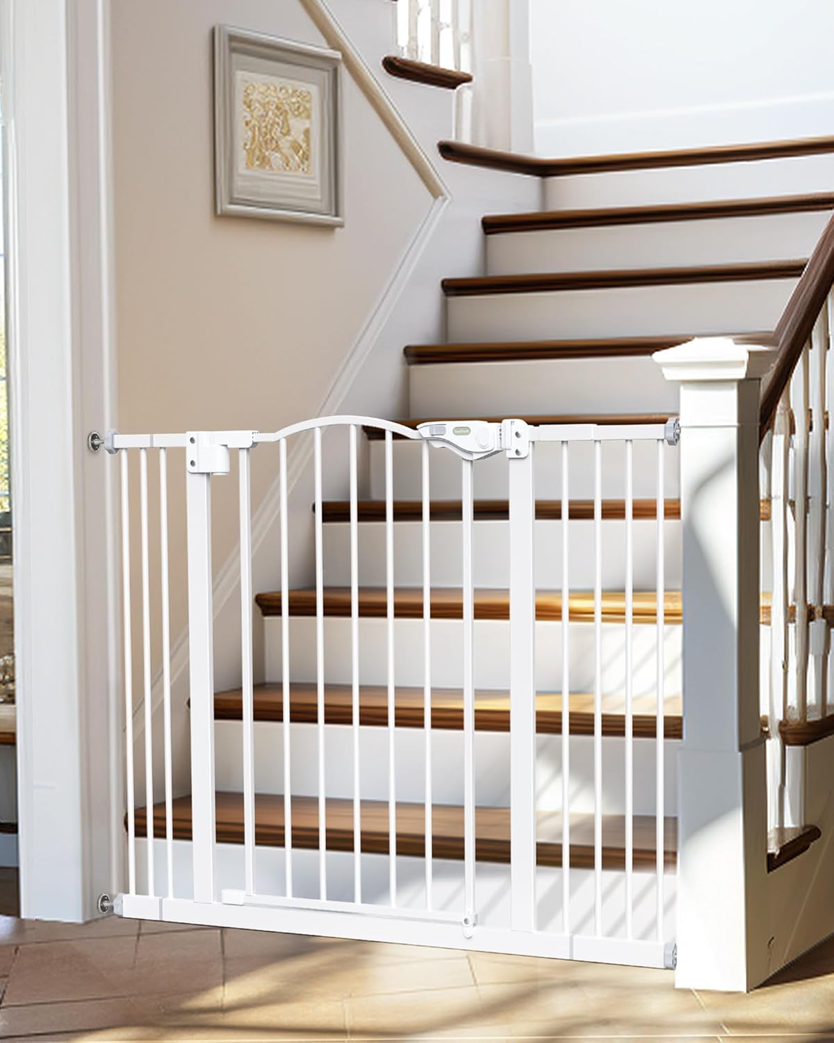 Premium 30 Tall Auto-Close Baby Gate with One-Hand Opening
